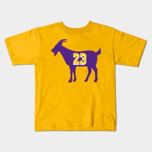 Los Angeles GOAT - number 23 - Purple Kids T-Shirt